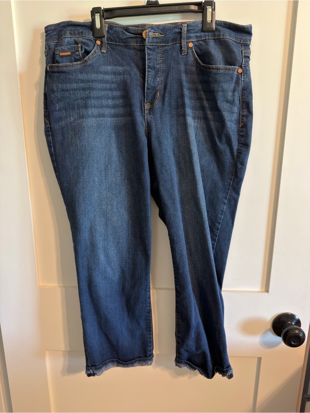 Nine West Women's Straight Leg Dark Blue Jeans Capris